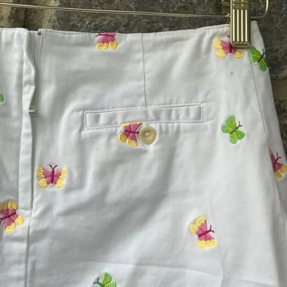 Lilly Pulitzer White label fly by Embroidered Skirt Size 2